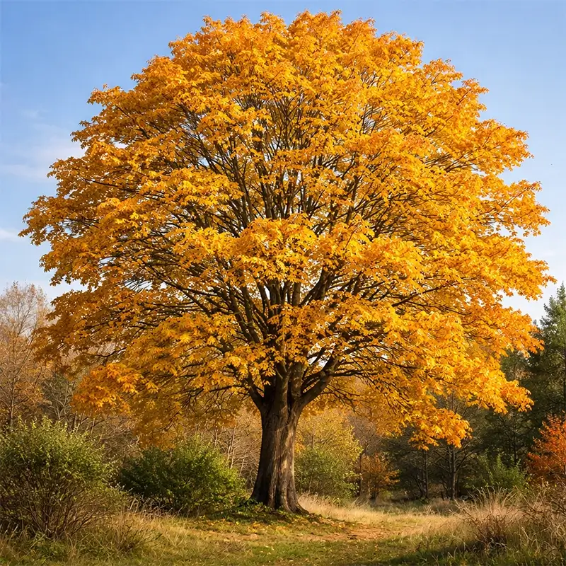 arvore maple ou acer saccharum