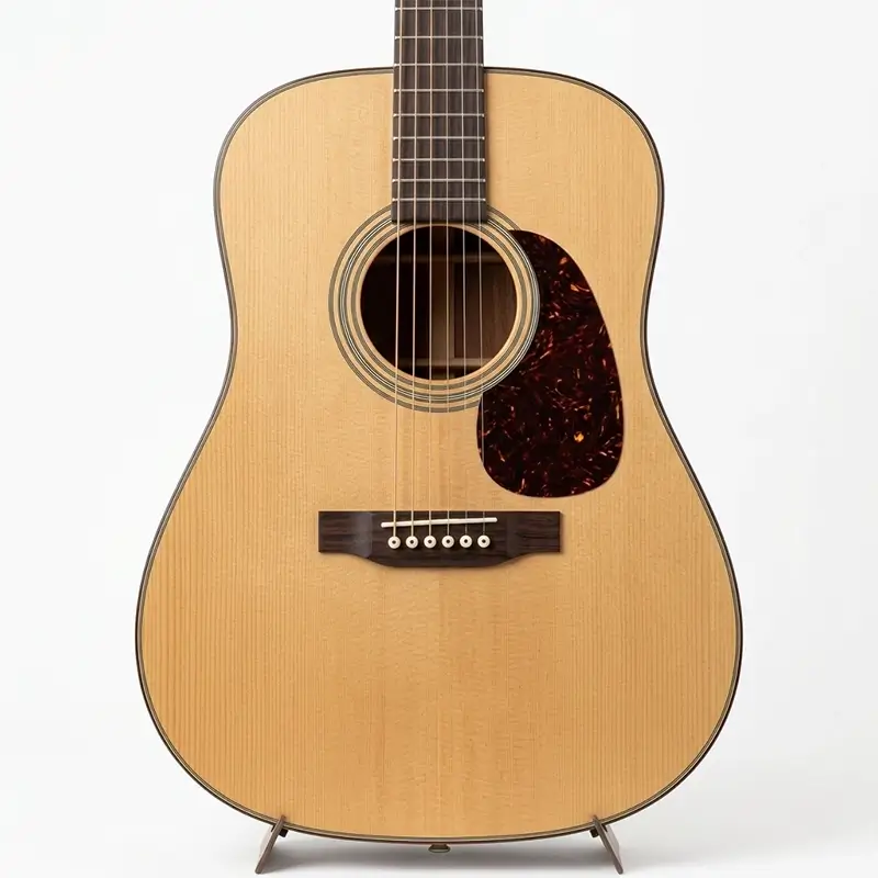 corpo de violão dreadnought com escudo (pickguard)