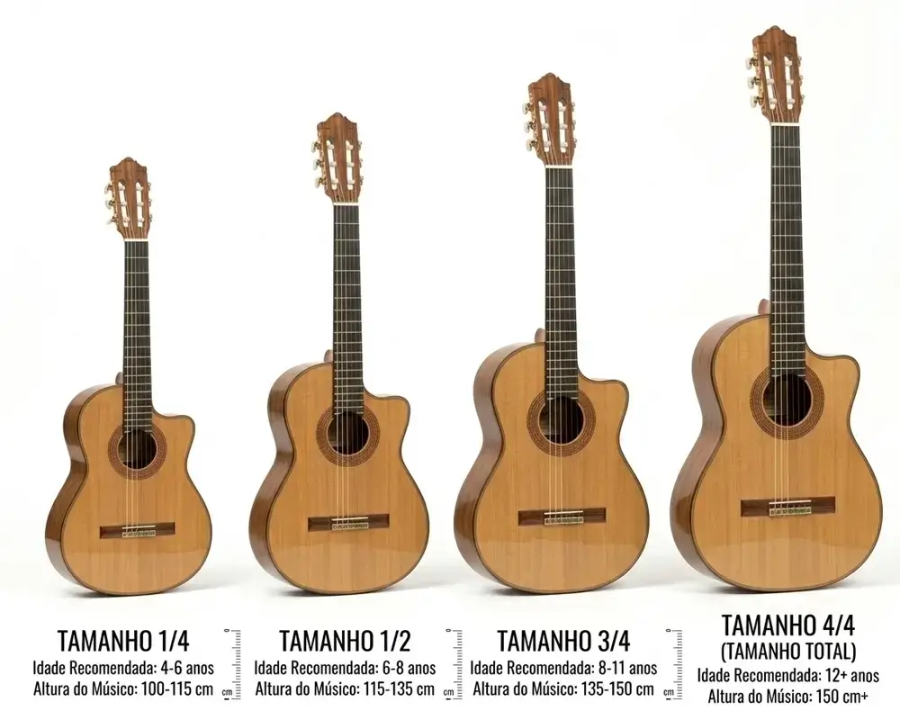 violoes nos tamanhos 1/4 1/2 3/4 4/4