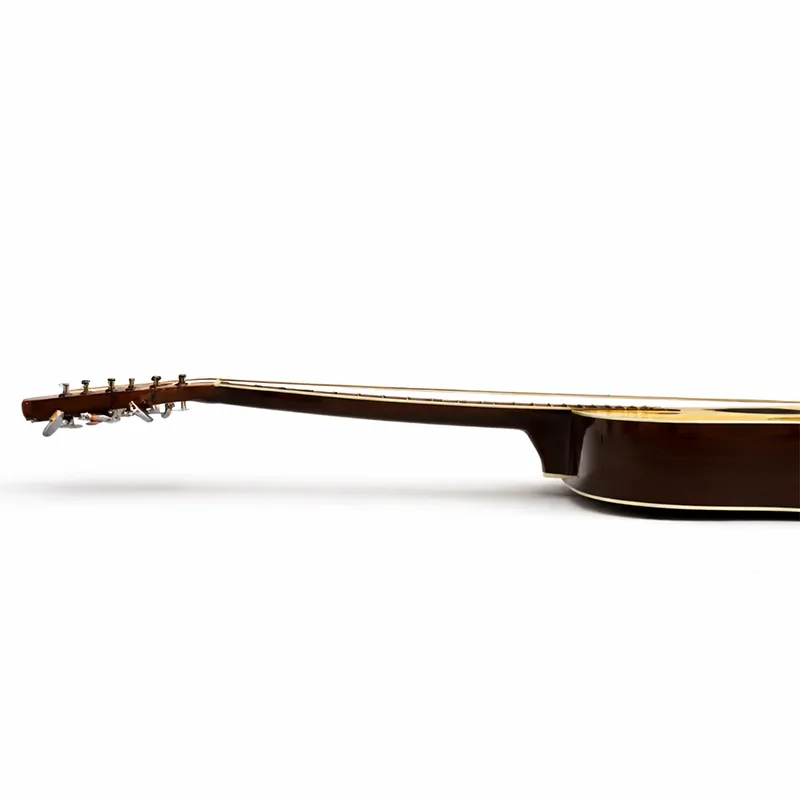 violão de lado com o braço empenado para frente