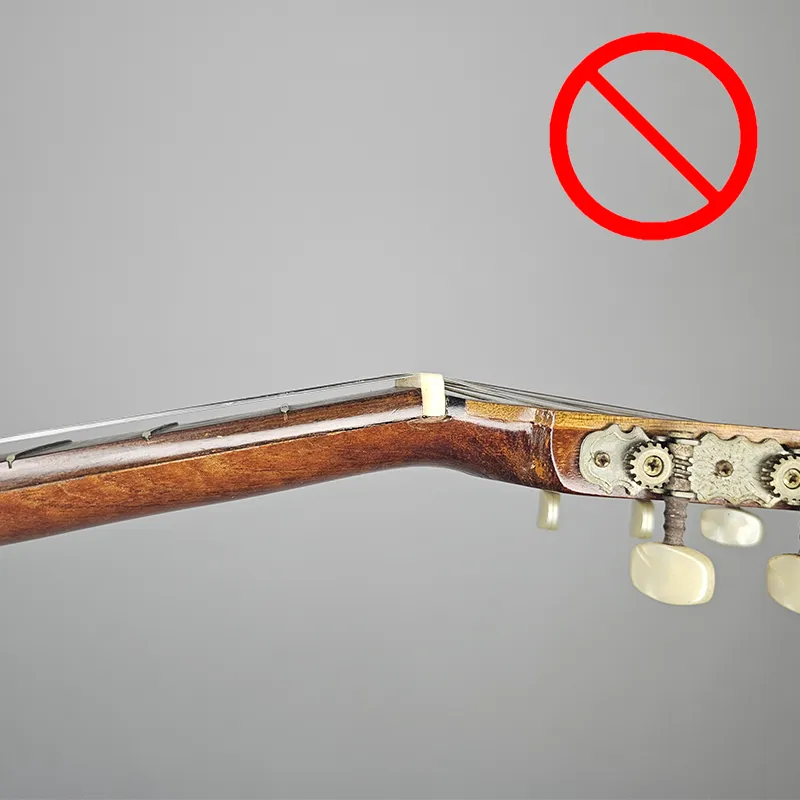 violão com pestana alta