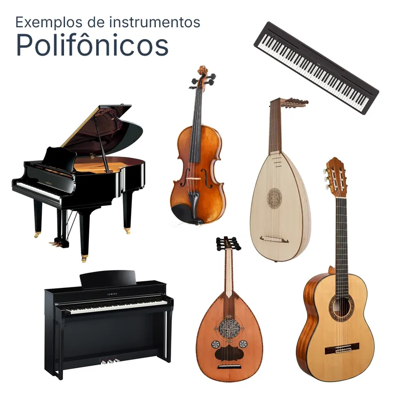 Exemplos de instrumentos polifônicos