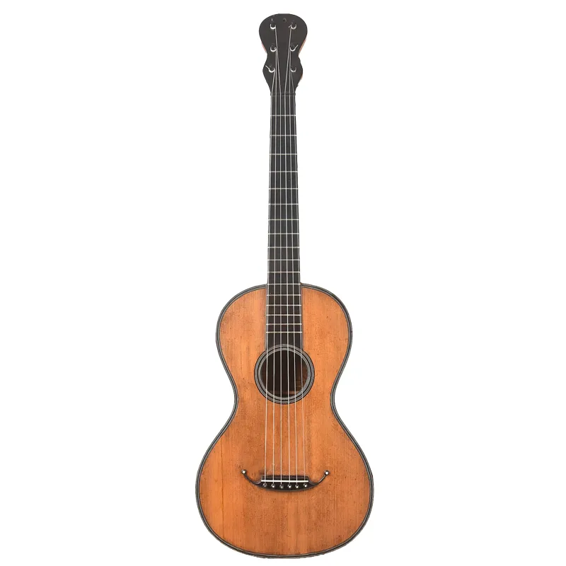 instrumento cordofone guitarra romantica de seis cordas