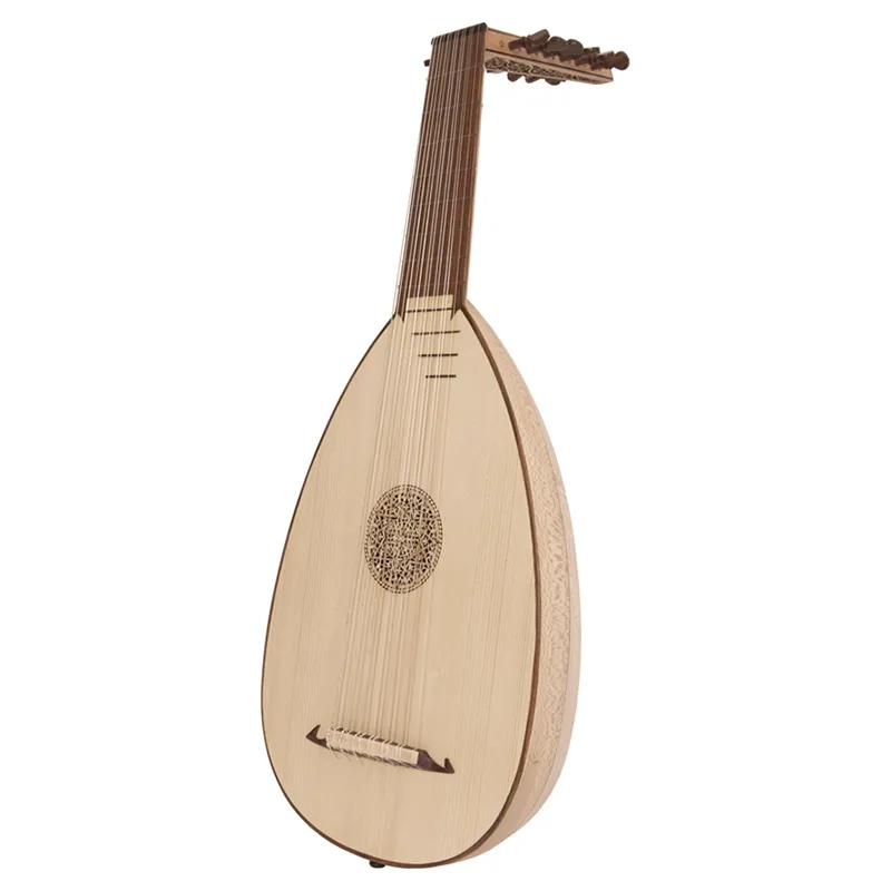 instrumento cordofone alaude barroco com trastes