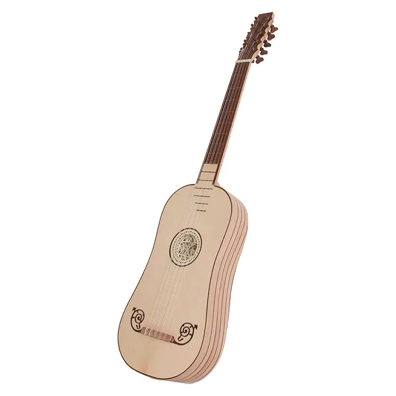 instrumento cordofone guitarra barroca de cinco ordens