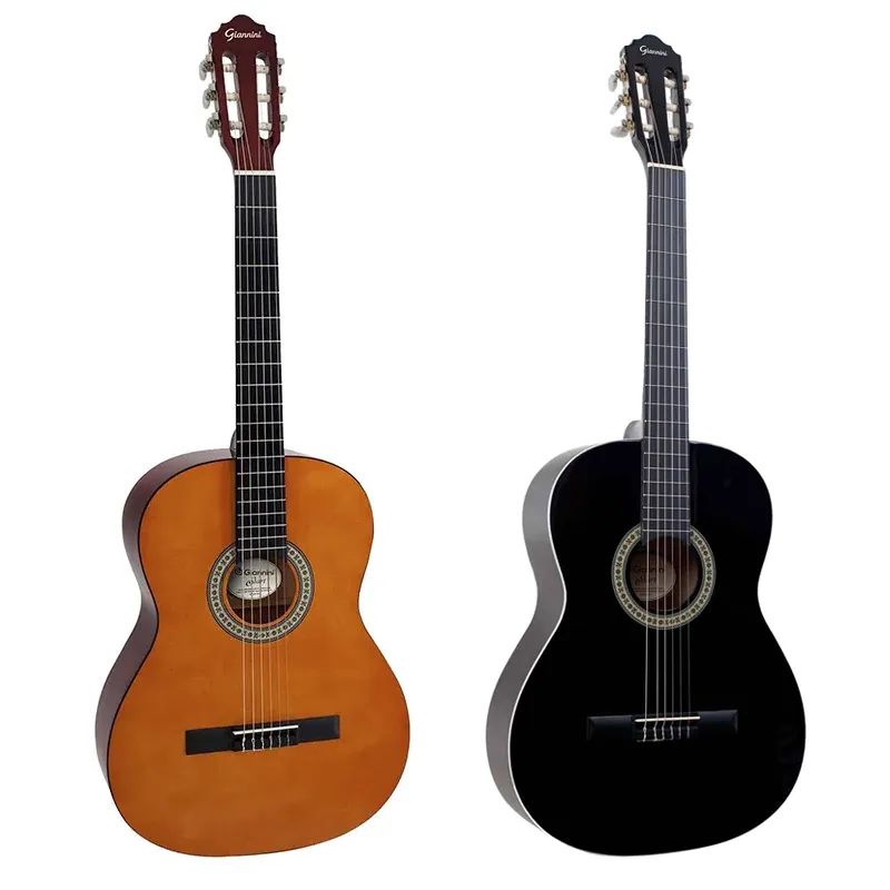 Violão Giannini N-14 nas cores Natural e Preto